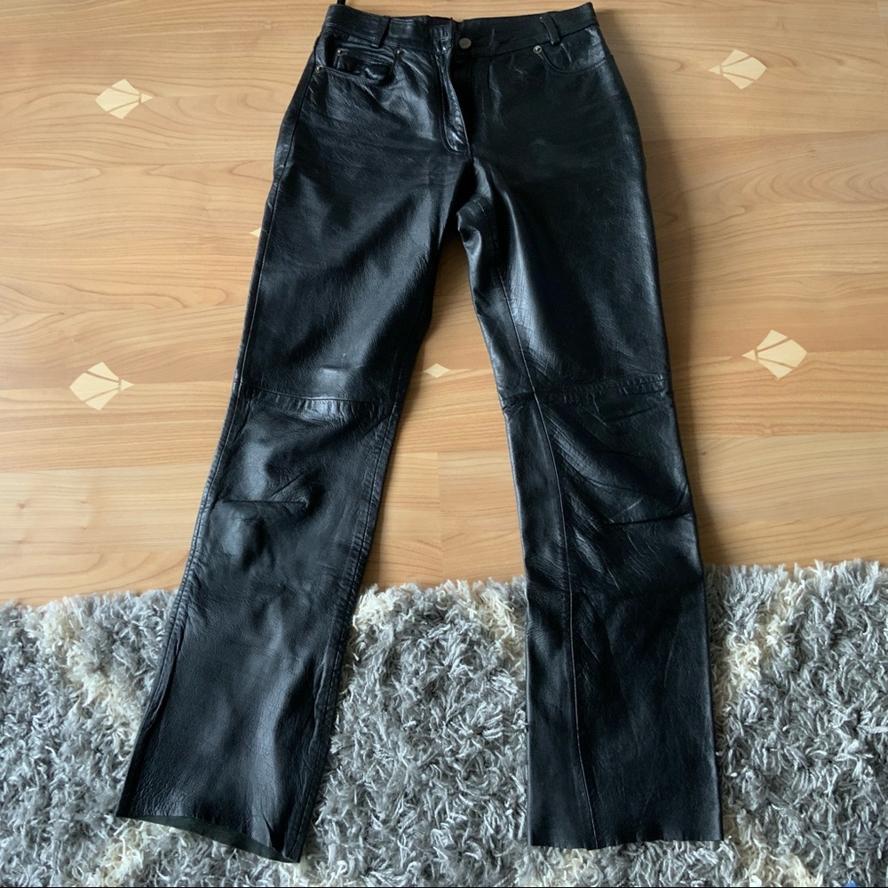 Whet Blu Vintage Leather Straight Leg Pants